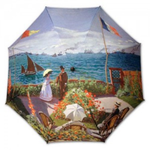 네모네 - 명화 모네 생아드레스의 정원 우산(자동우산,5단미니,3단자동)