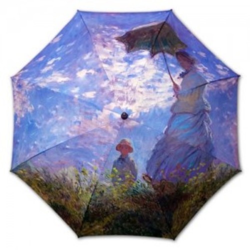 네모네 - 명화 모네 양산 쓴 모네부인과 아들 우산(자동우산,3단자동,5단미니)
